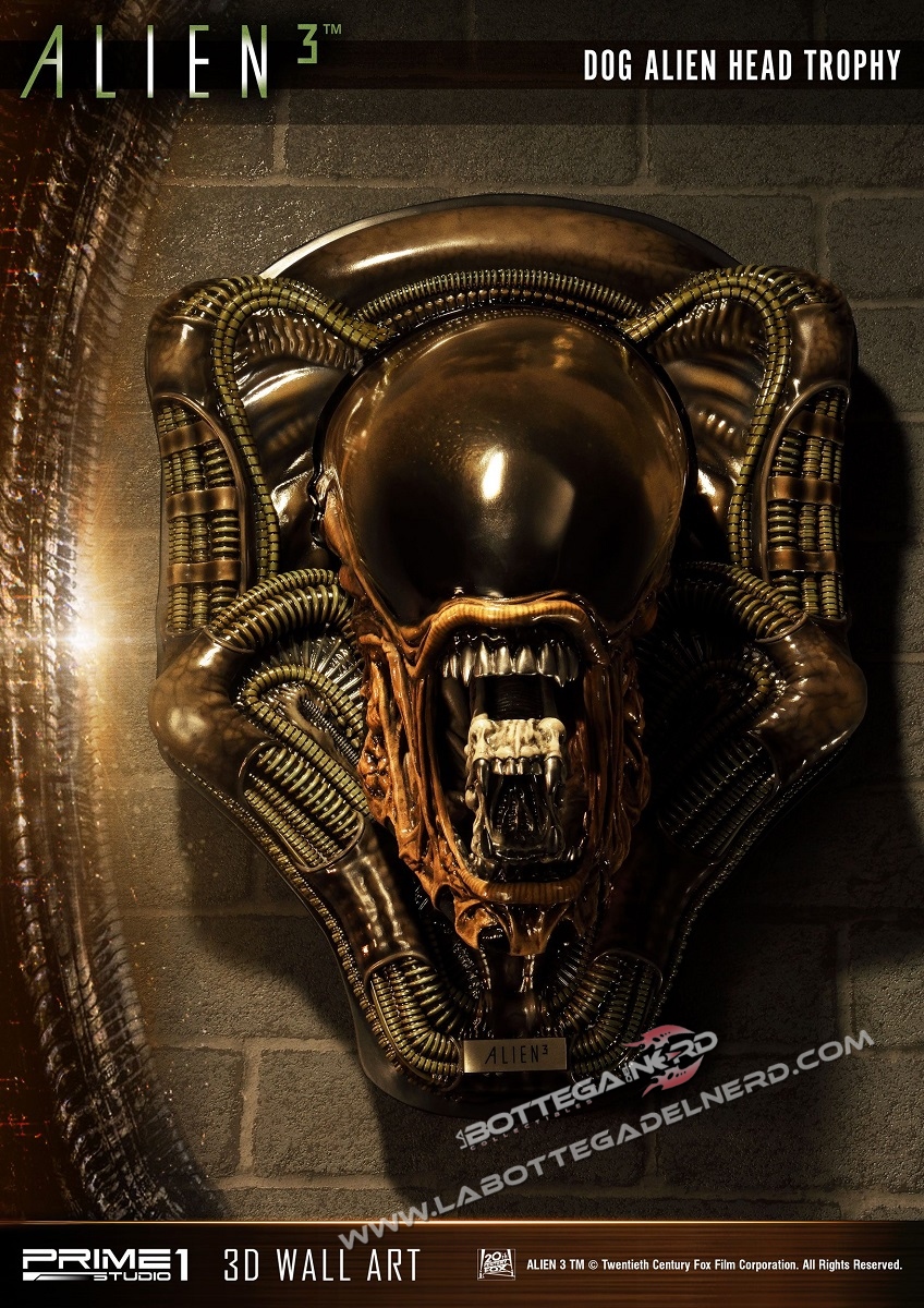 Alien 3 - 3D Wall Art Dog Alien Bocca aperta 58cm - immagine 2