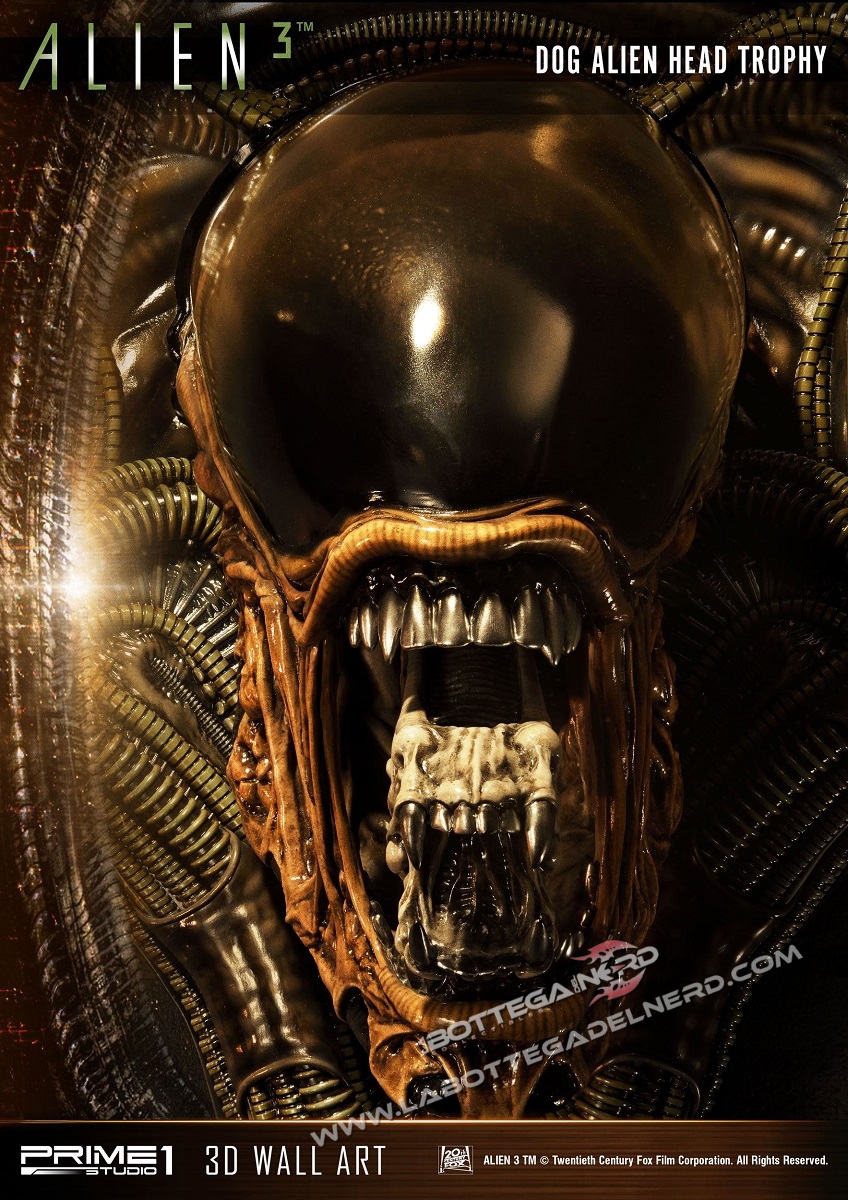 Alien 3 - 3D Wall Art Dog Alien Bocca aperta 58cm - immagine 5