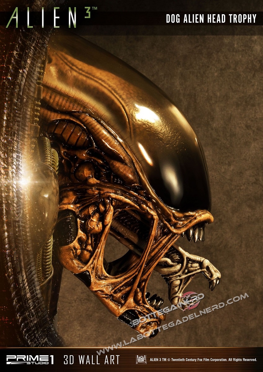 Alien 3 - 3D Wall Art Dog Alien Bocca aperta 58cm - immagine 4