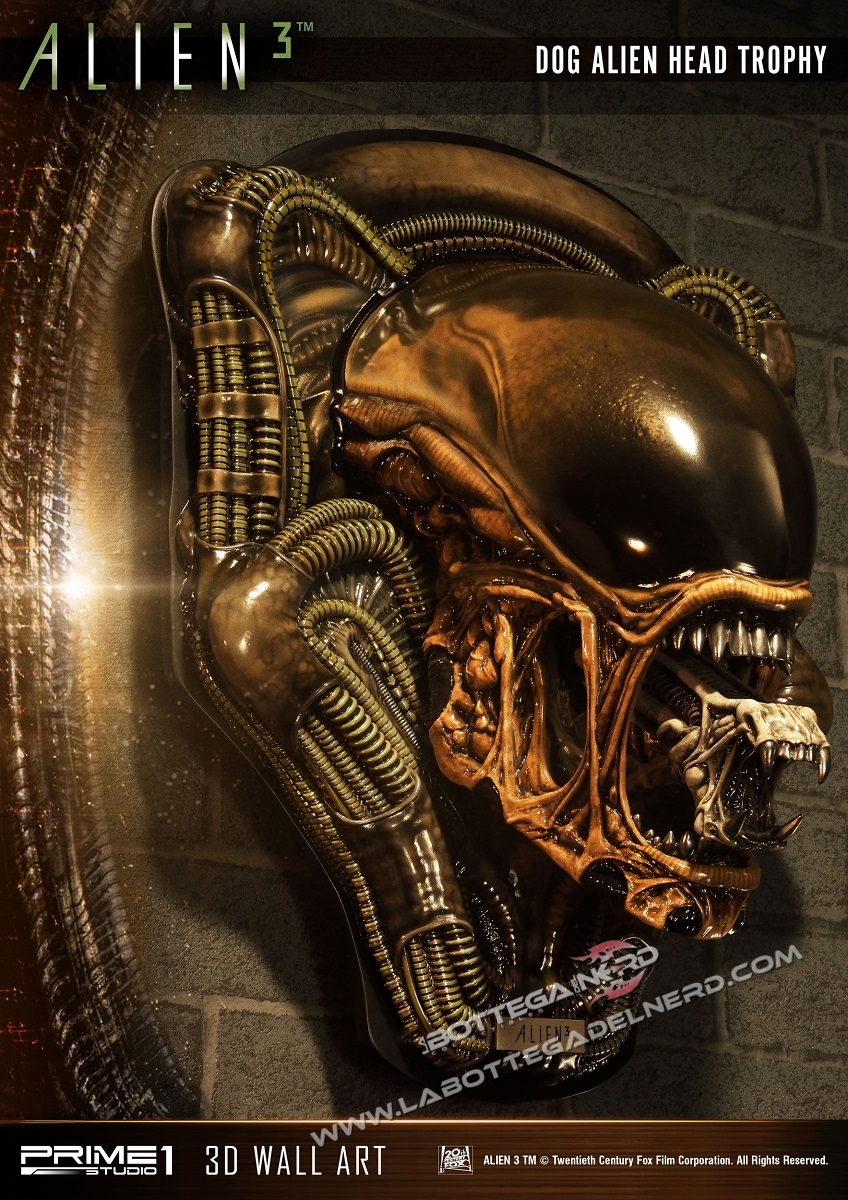 Alien 3 - 3D Wall Art Dog Alien Bocca aperta 58cm - immagine 3