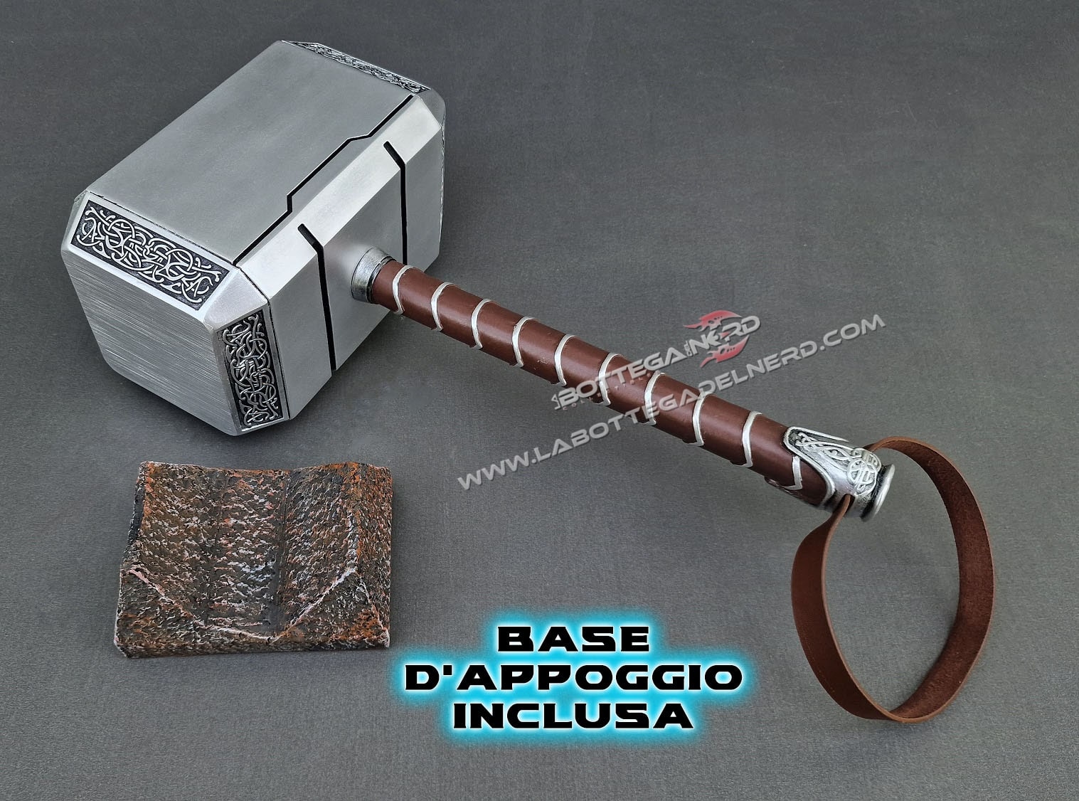 Mjolnir - il martello di THOR + BASE (NEW VERSION) - immagine 14