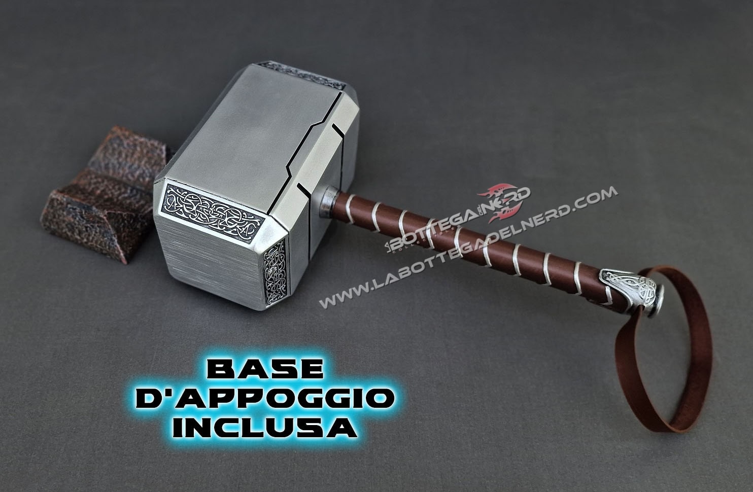 Mjolnir - il martello di THOR + BASE (NEW VERSION) - immagine 13