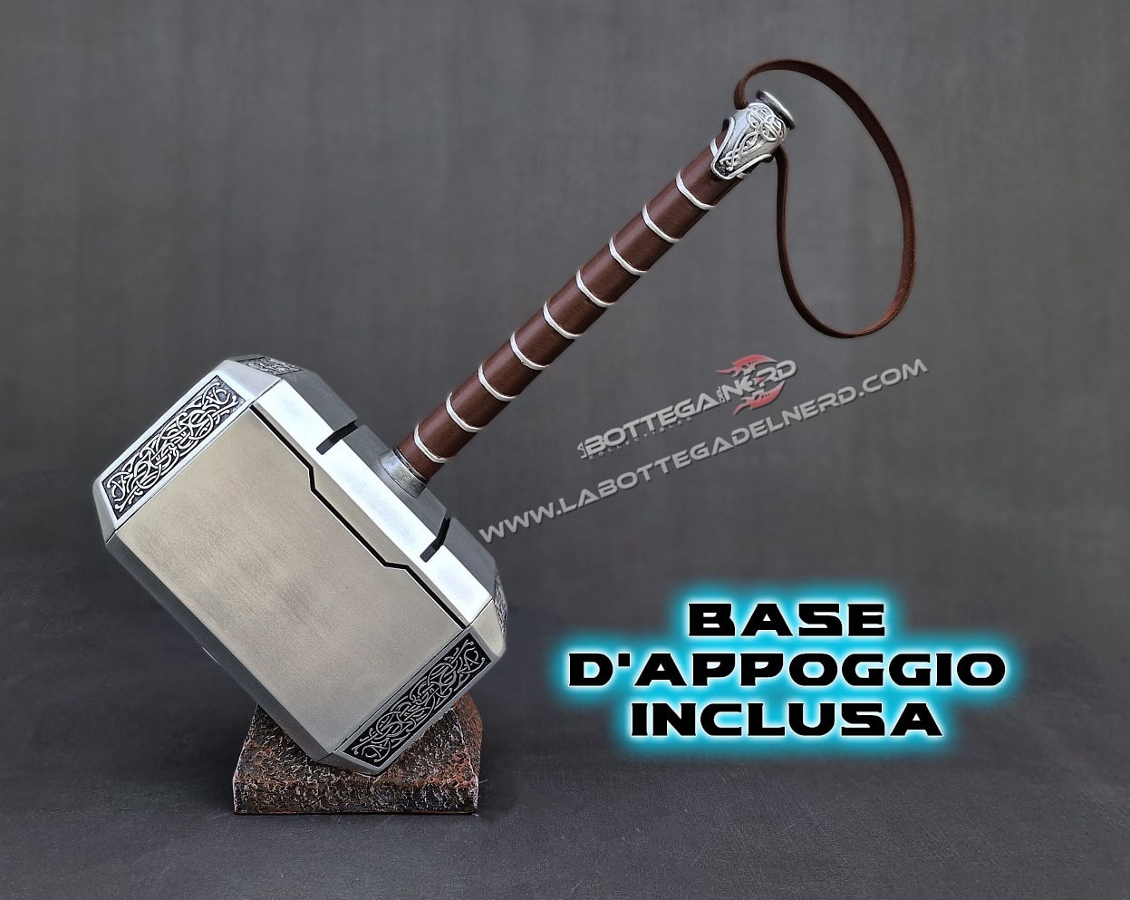 Mjolnir - il martello di THOR + BASE (NEW VERSION) - immagine 11