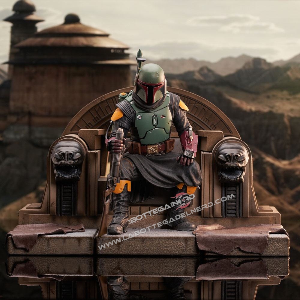 The Mandalorian - Premier Collection 1/7 Boba Fett on Throne 24cm - immagine 2