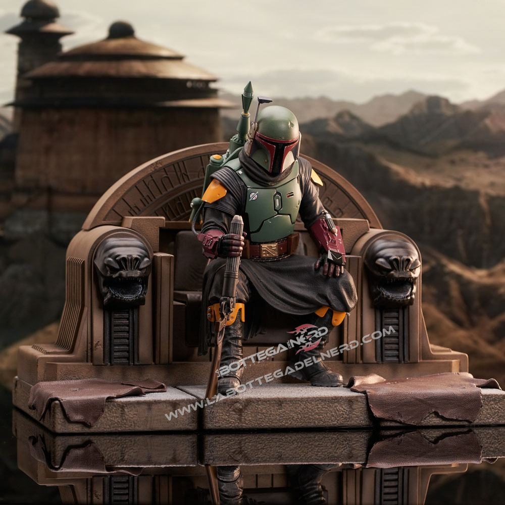 The Mandalorian - Premier Collection 1/7 Boba Fett on Throne 24cm - immagine 11