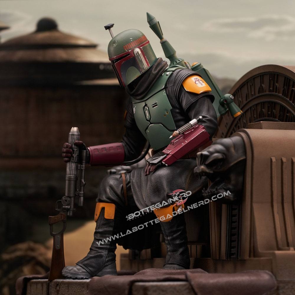 The Mandalorian - Premier Collection 1/7 Boba Fett on Throne 24cm - immagine 10