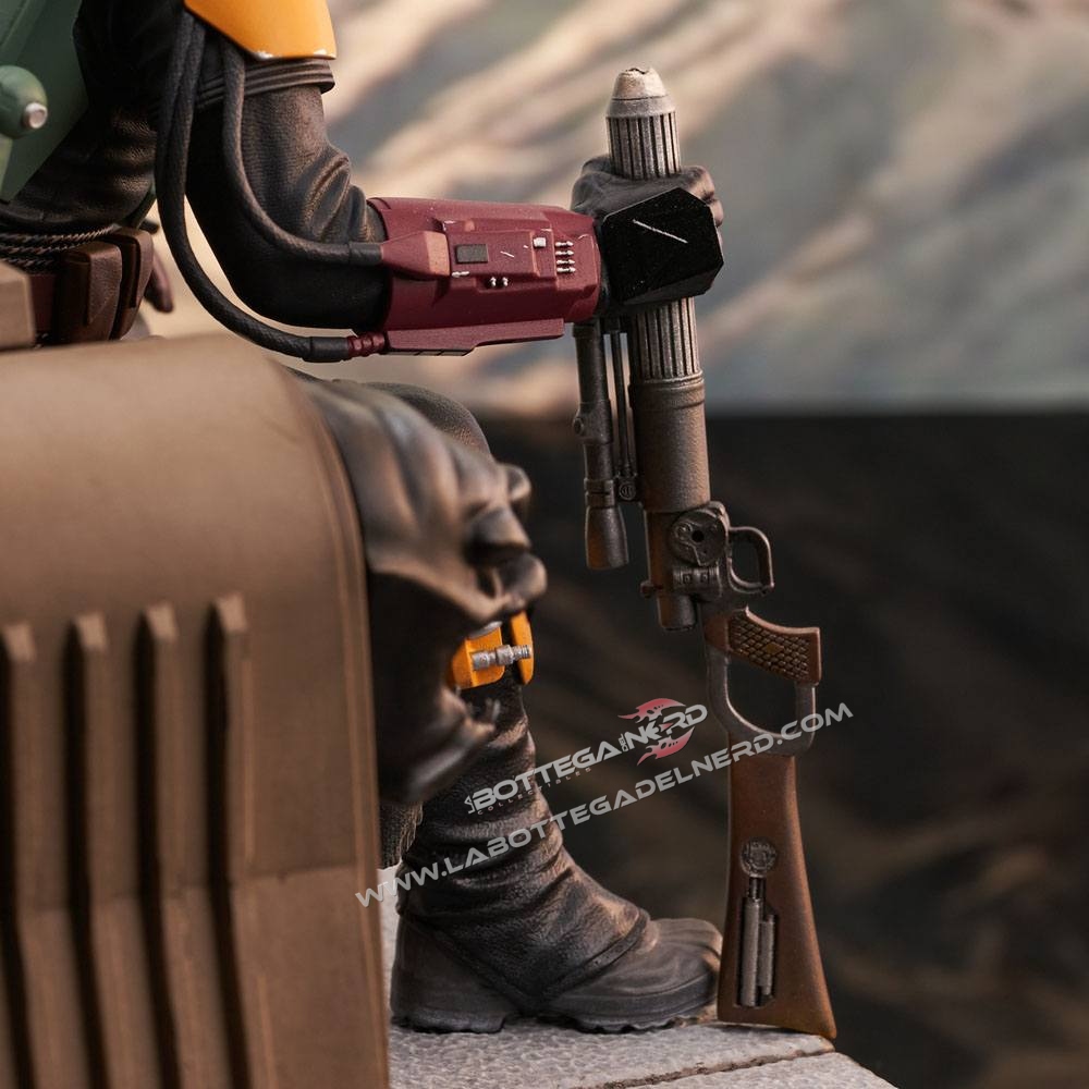 The Mandalorian - Premier Collection 1/7 Boba Fett on Throne 24cm - immagine 4