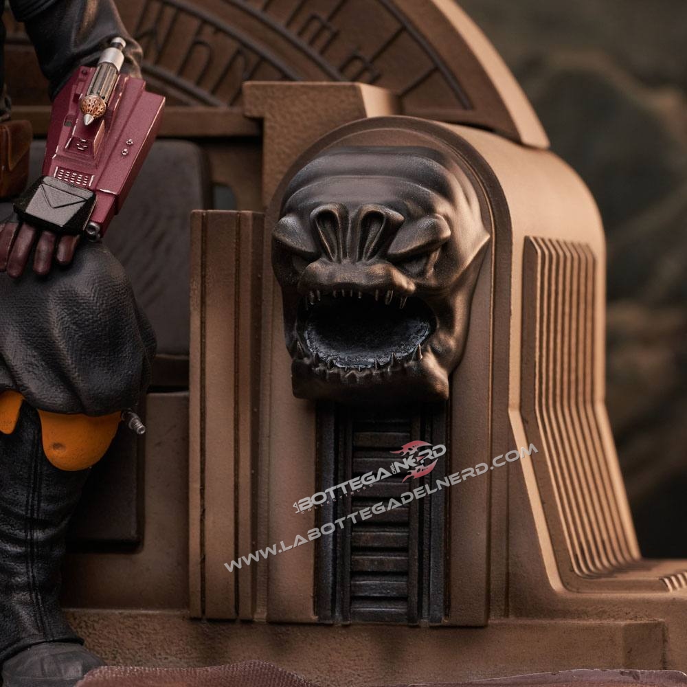 The Mandalorian - Premier Collection 1/7 Boba Fett on Throne 24cm - immagine 3