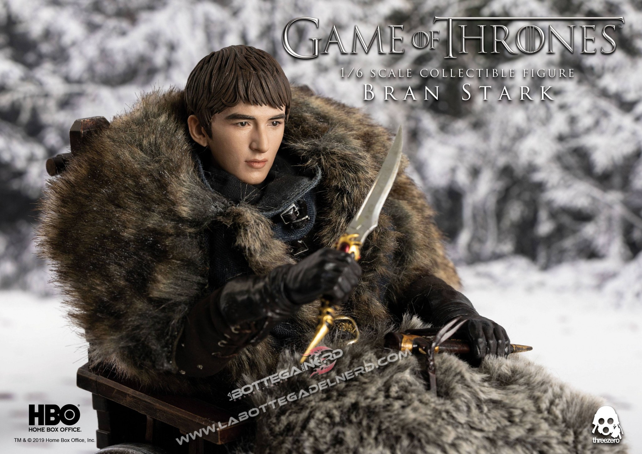 Game of Thrones - Action Figure 1/6 Bran Stark 29cm - immagine 2