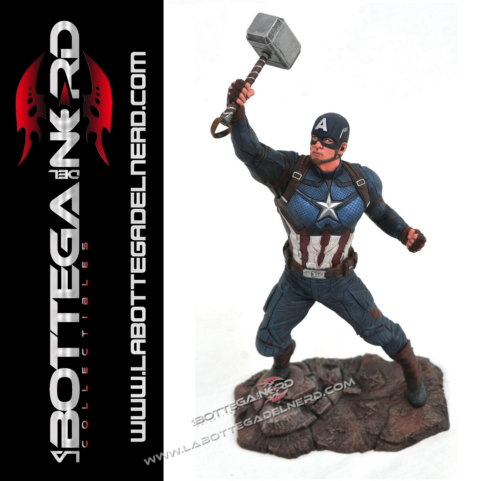 Avengers: Endgame - Gallery Statua Captain America 23cm