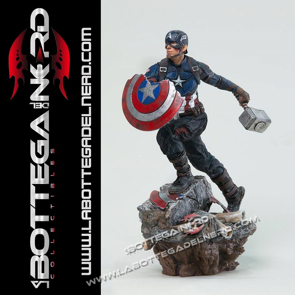 Avengers: Endgame - Deluxe Statua Captain America 21cm