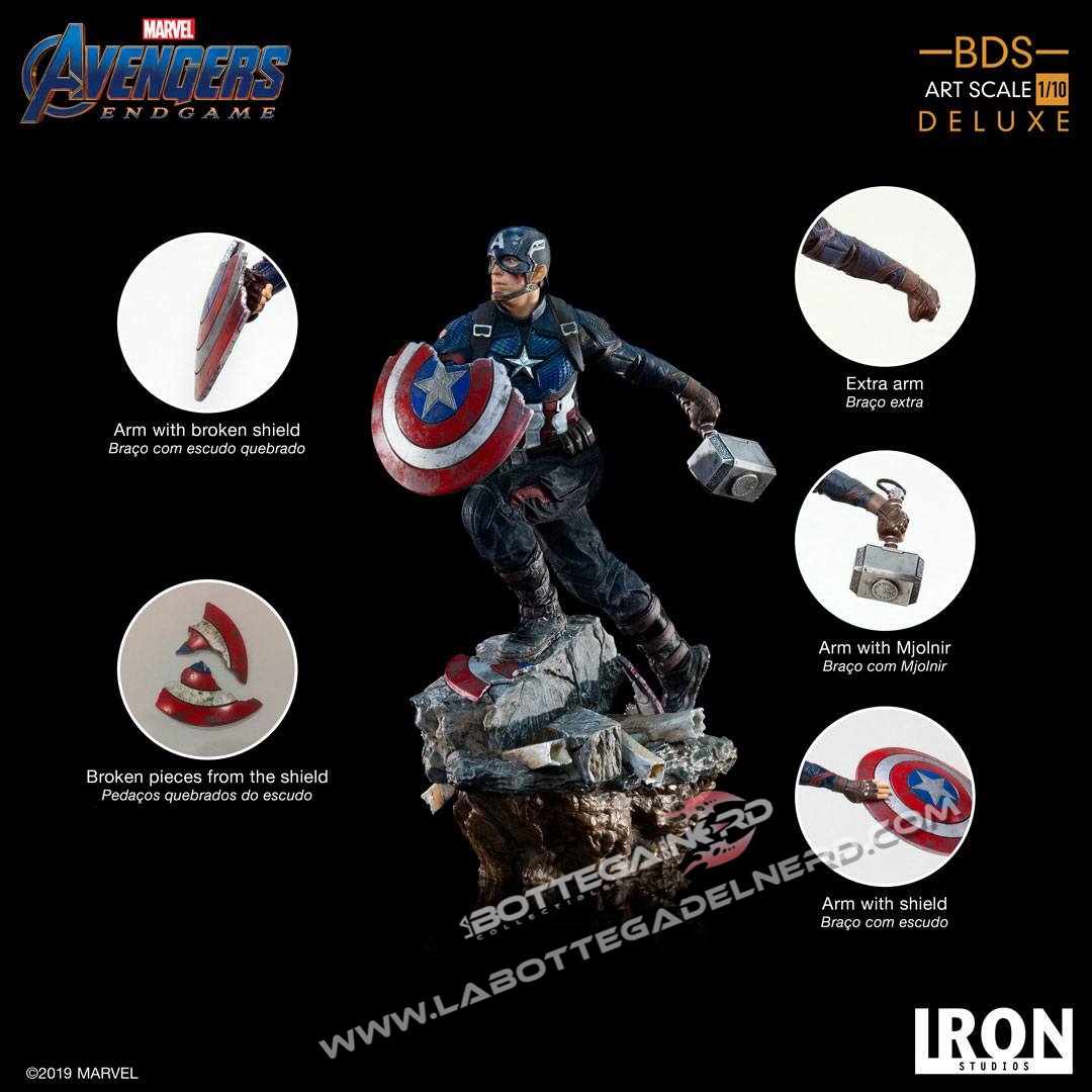 Avengers: Endgame - Deluxe Statua Captain America 21cm - immagine 5