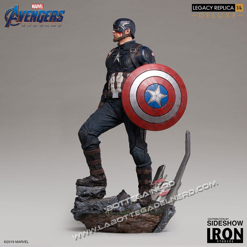 Avengers: Endgame - Statua 1/4 Captain America Deluxe 59cm - immagine 3