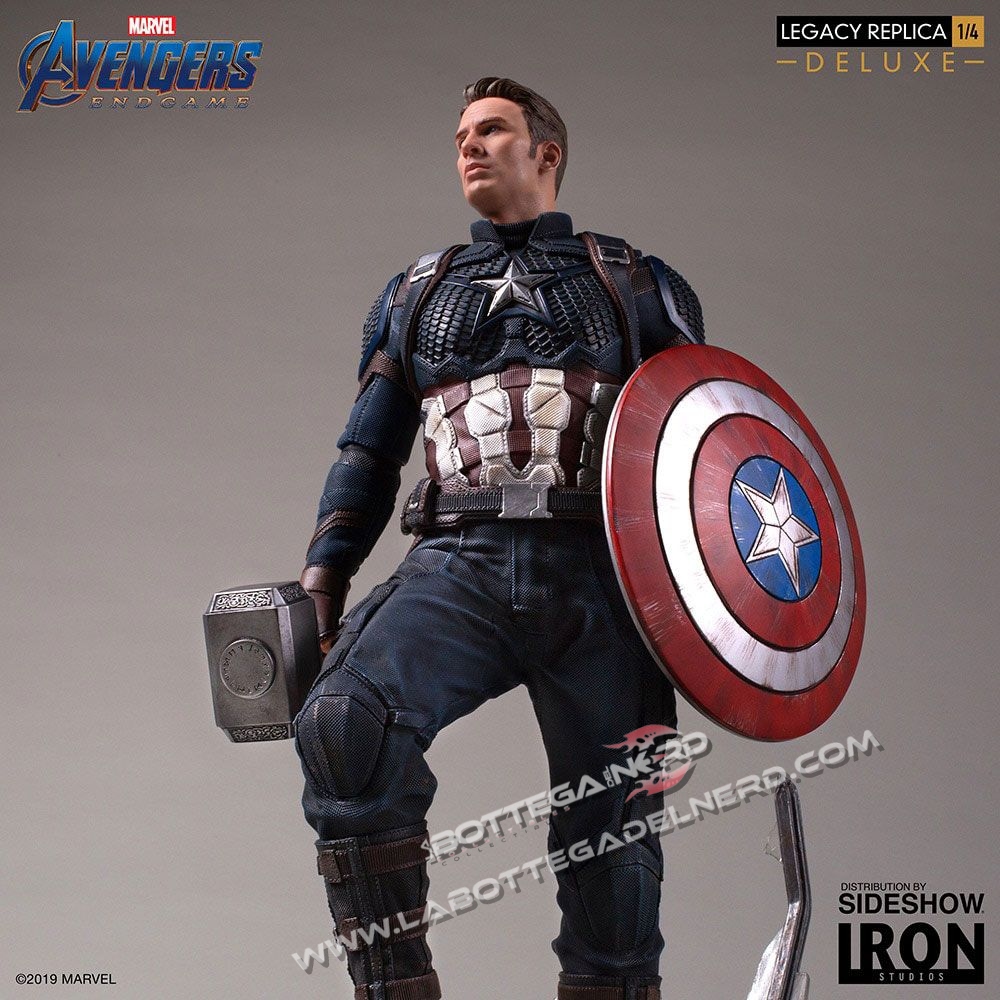 Avengers: Endgame - Statua 1/4 Captain America Deluxe 59cm - immagine 2