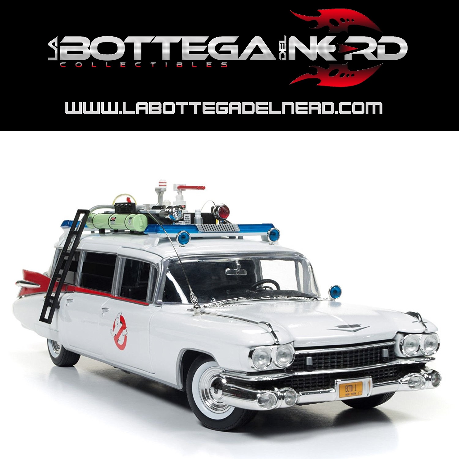 Ghostbusters - Modell 1/24 Cadillac Ecto-1