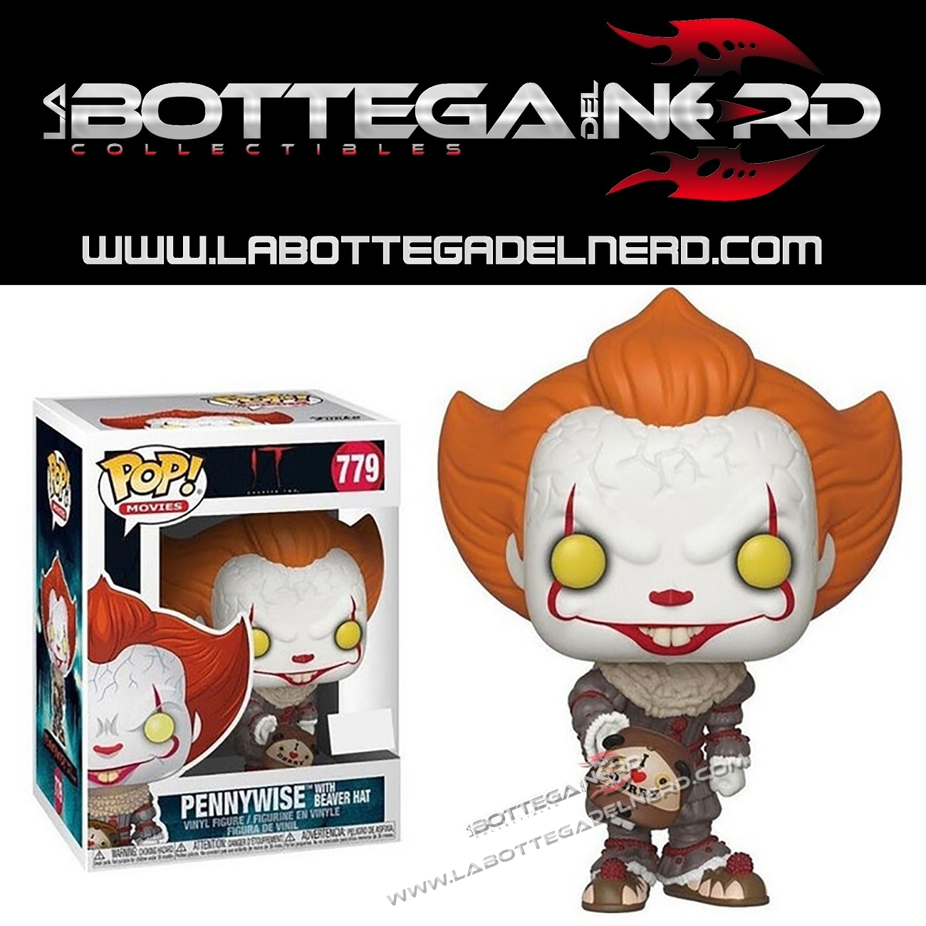 IT 2017 POP! - Pennywise (Beaver Hat) 9cm