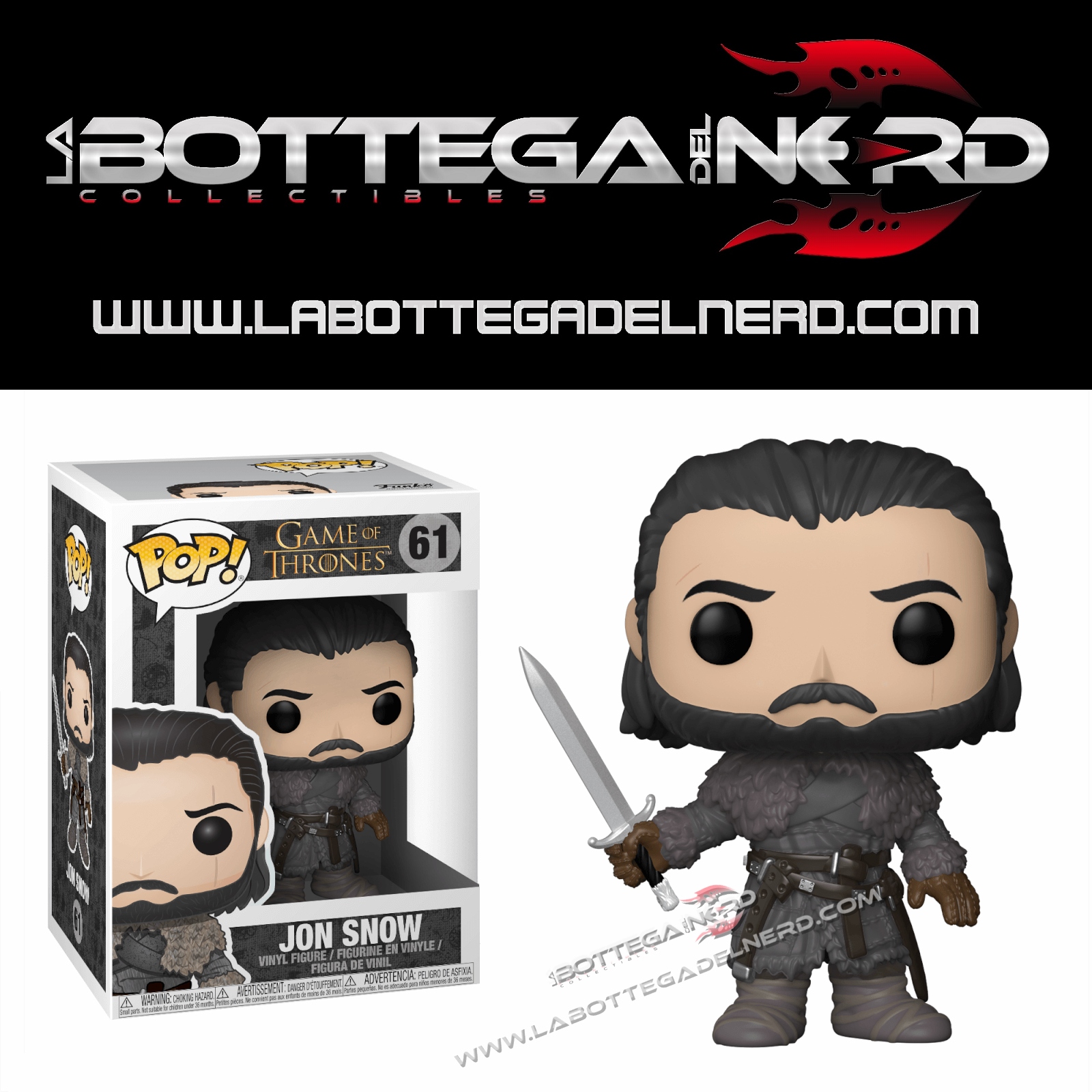 Game of Thrones POP! - Jon Snow (Beyond the Wall) 9cm