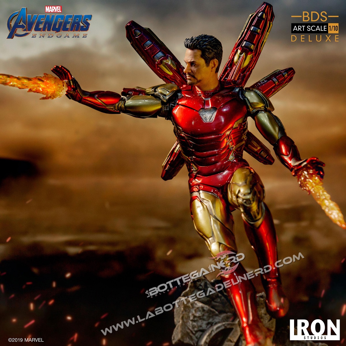 Avengers Endgame - Statua Iron Man Mark 85 Deluxe 29cm - immagine 3