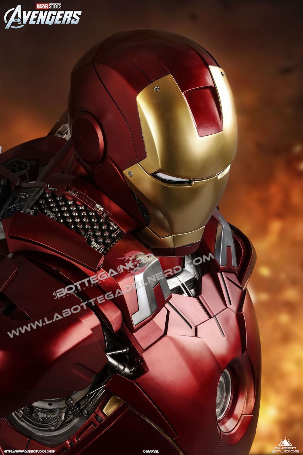 Marvel - Busto 1:1 Queen Studios Iron Man Mark 7 - immagine 4