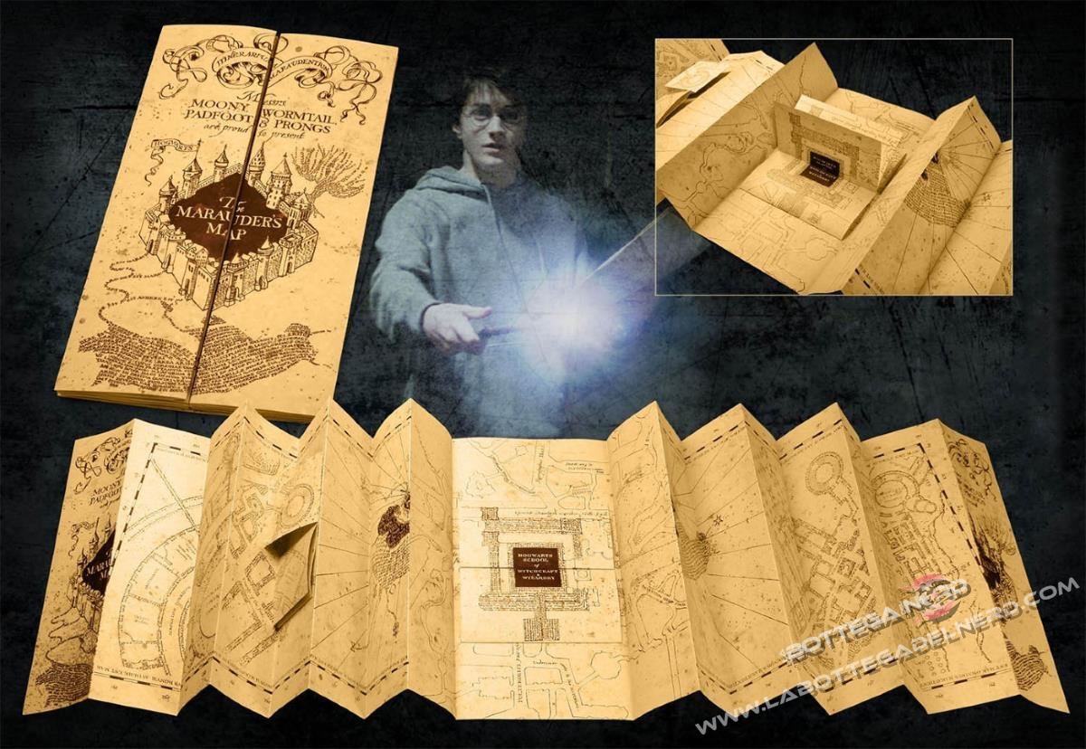 Harry Potter Replica ufficiale - Mappa del malandrino - immagine 3