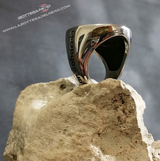 Anello acciaio "Uomini senza volto" - immagine 4
