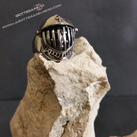 Anello acciaio - Cavaliere templare