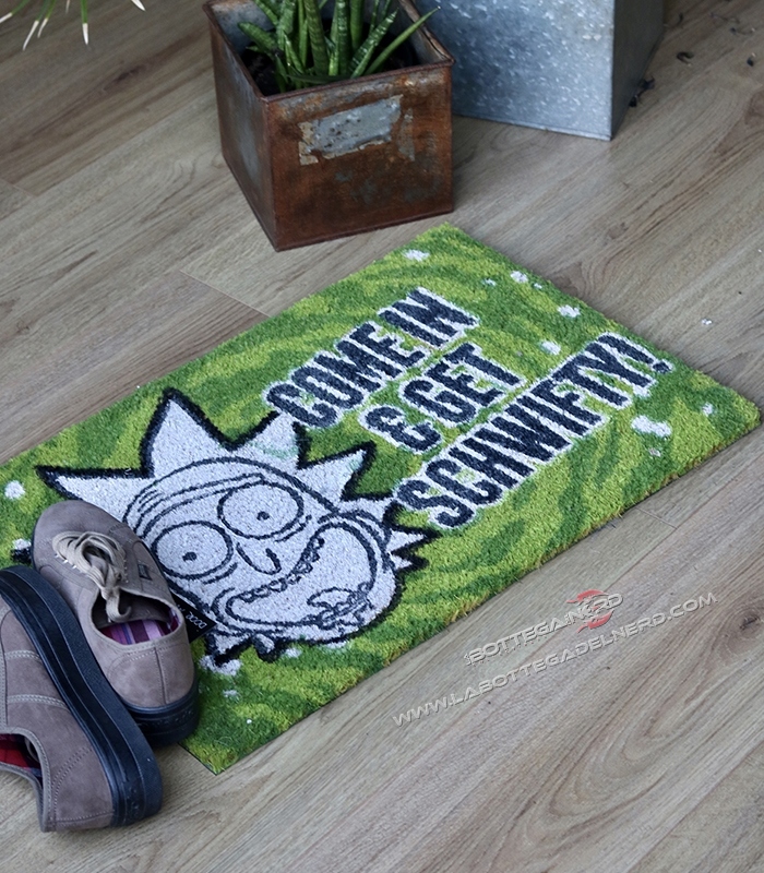 ZERBINO IN FIBRA – RICK AND MORTY Get Schwifty 40X60 - immagine 2