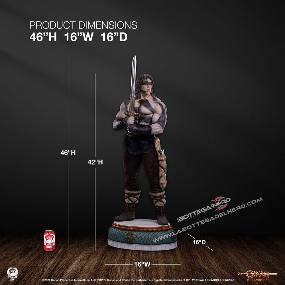 Conan il Barbaro - Elite Series Statue 1/2 Conan Warpaint 116cm - immagine 15