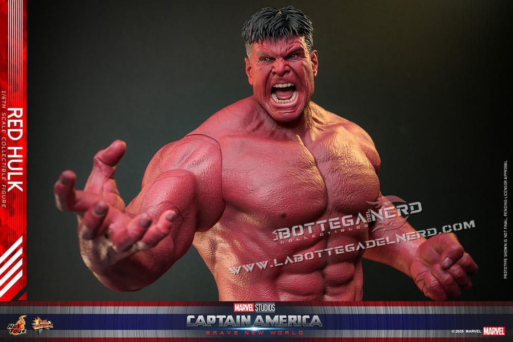 Captain America: Brave New World - Action Figure 1/6 Red Hulk 47cm - immagine 6