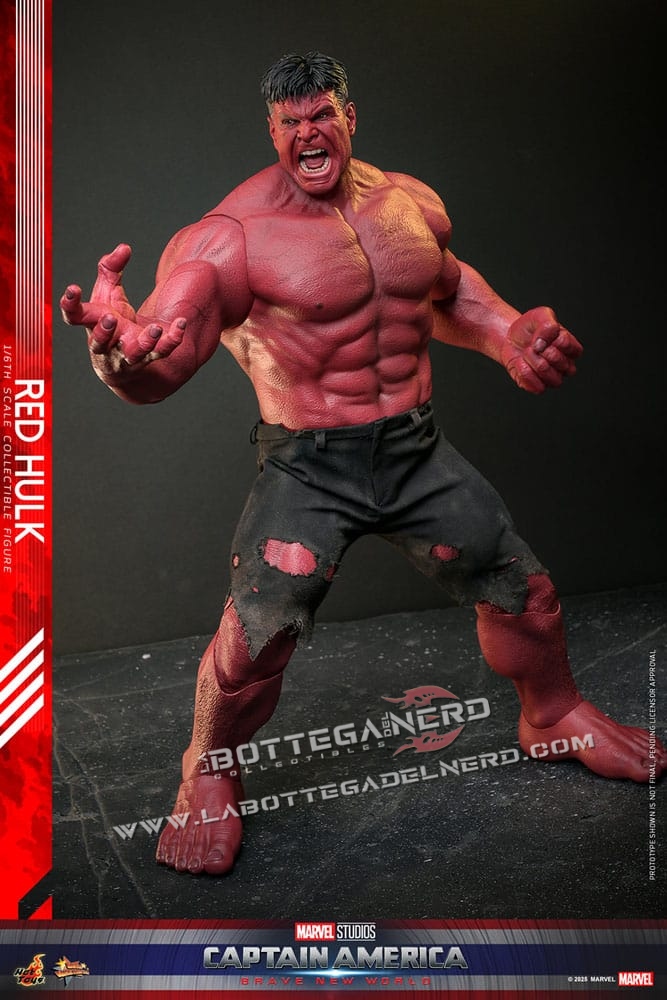 Captain America: Brave New World - Action Figure 1/6 Red Hulk 47cm - immagine 4