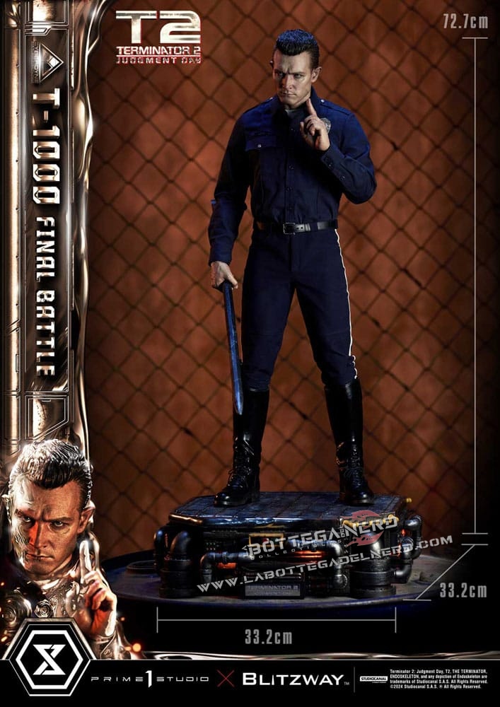Terminator 2 - Statue 1/3 T-1000 Final Battle Deluxe 73cm - immagine 10