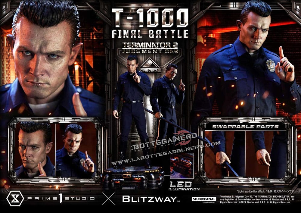 Terminator 2 - Statue 1/3 T-1000 Final Battle Deluxe 73cm - immagine 13