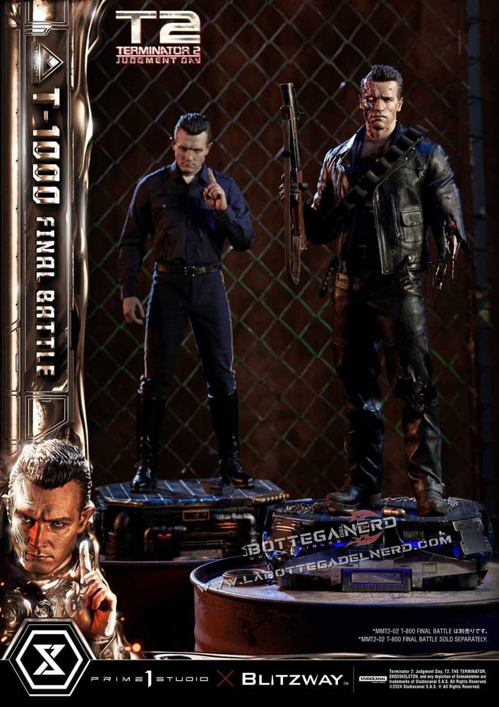 Terminator 2 - Statue 1/3 T-1000 Final Battle Deluxe 73cm - immagine 12