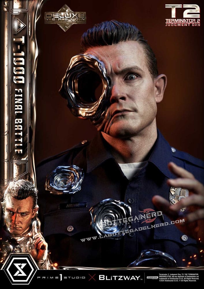 Terminator 2 - Statue 1/3 T-1000 Final Battle Deluxe 73cm - immagine 7