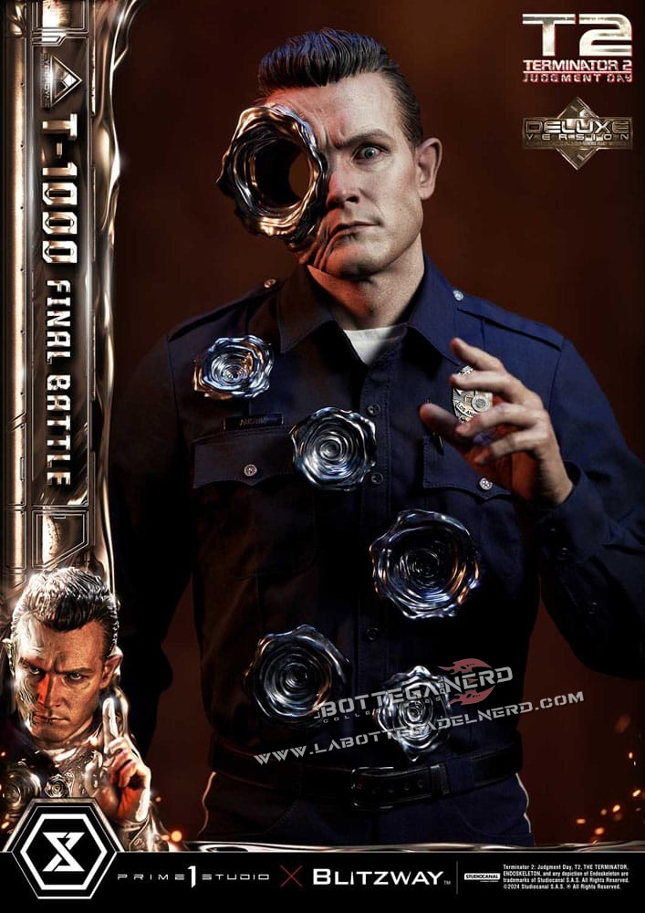 Terminator 2 - Statue 1/3 T-1000 Final Battle Deluxe 73cm - immagine 4