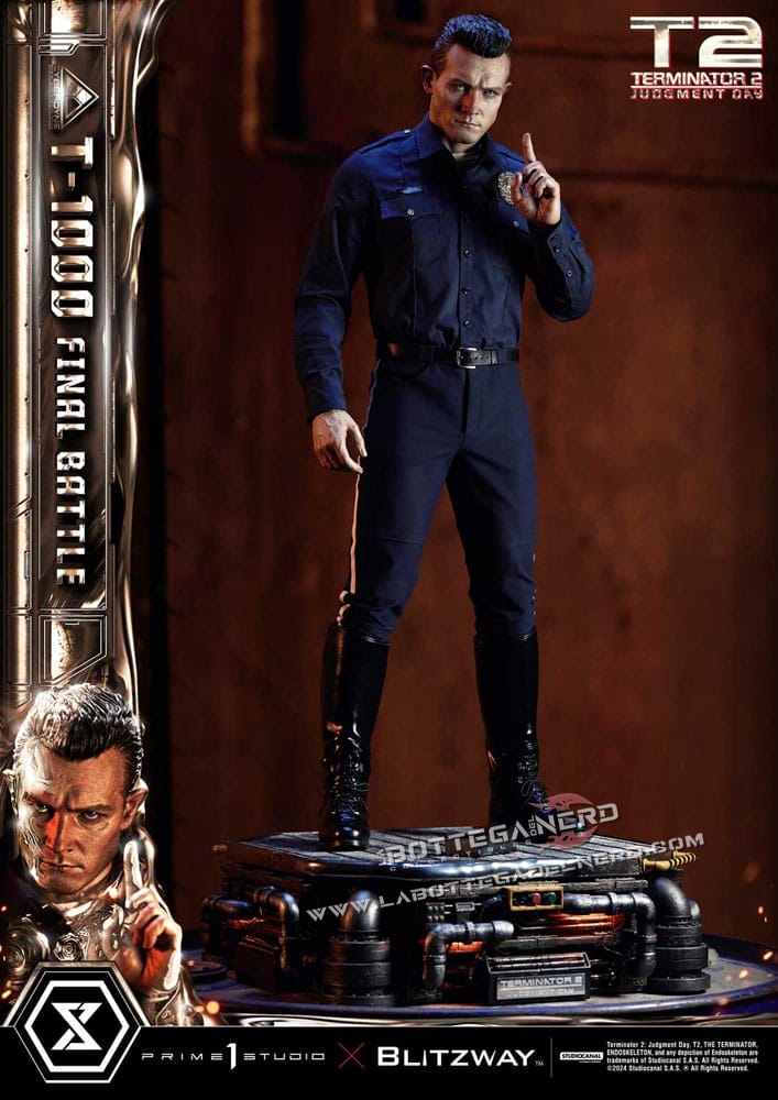 Terminator 2 - Statue 1/3 T-1000 Final Battle Deluxe 73cm - immagine 5