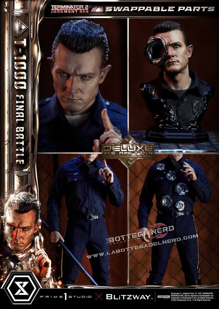 Terminator 2 - Statue 1/3 T-1000 Final Battle Deluxe 73cm - immagine 9