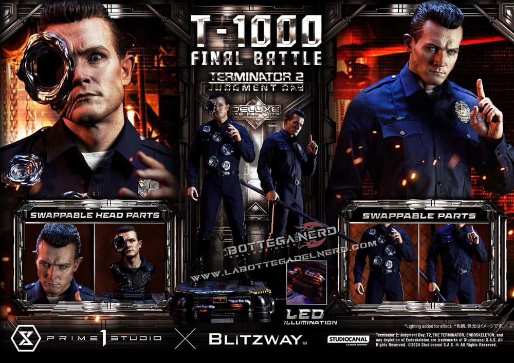 Terminator 2 - Statue 1/3 T-1000 Final Battle Deluxe 73cm - immagine 21