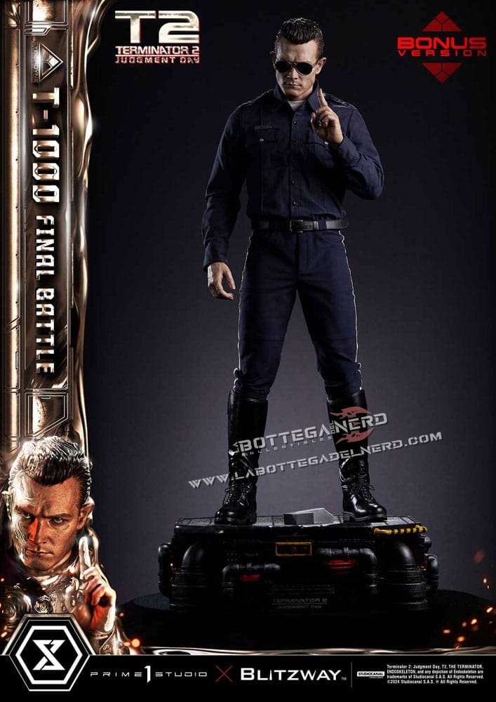 Terminator 2 - Statue 1/3 T-1000 Final Battle Bonus Deluxe 73cm - immagine 2