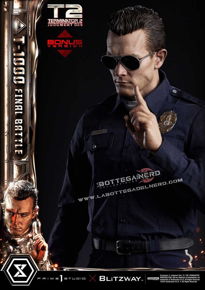 Terminator 2 - Statue 1/3 T-1000 Final Battle Bonus Deluxe 73cm - immagine 4