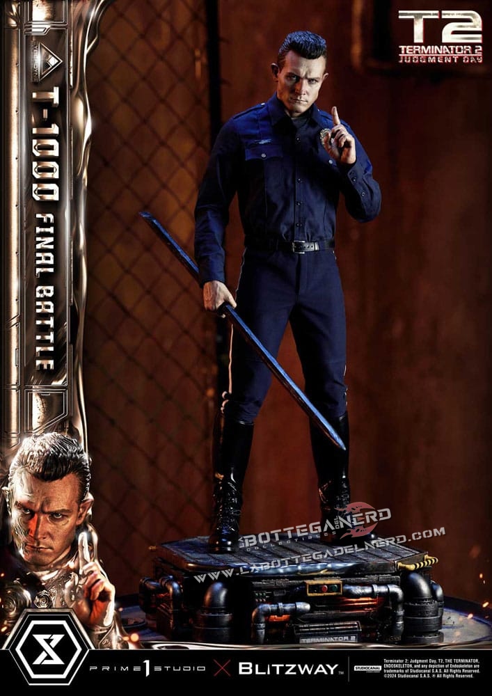 Terminator 2 - Statue 1/3 T-1000 Final Battle Deluxe 73cm - immagine 8