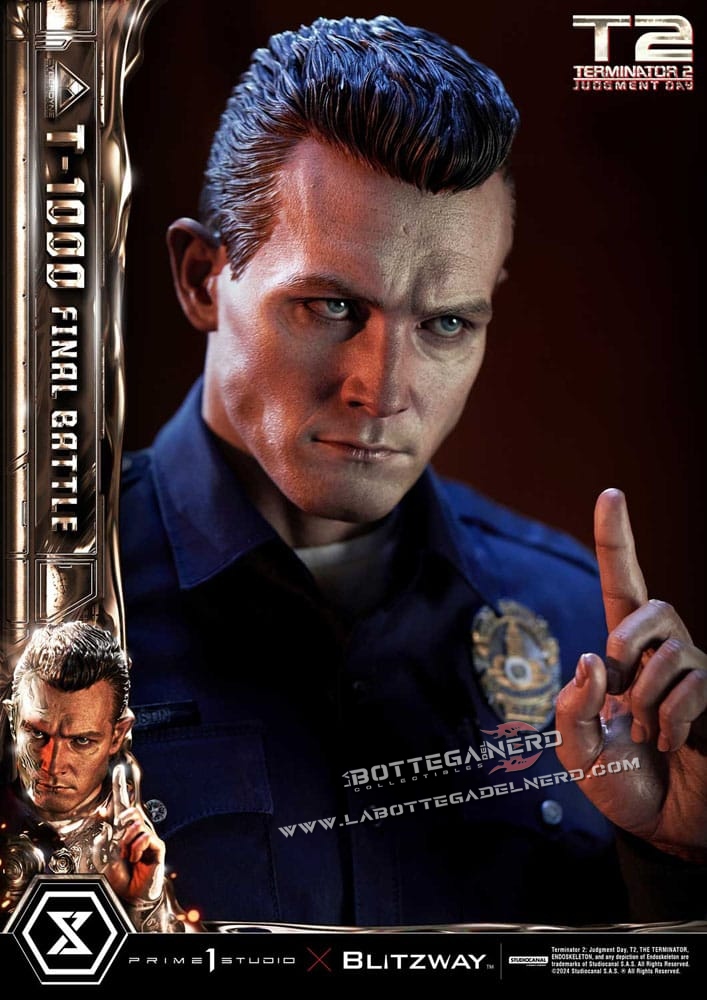 Terminator 2 - Statue 1/3 T-1000 Final Battle Deluxe 73cm - immagine 4