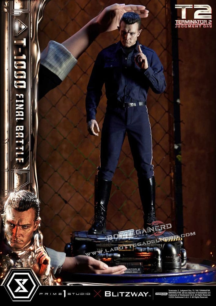 Terminator 2 - Statue 1/3 T-1000 Final Battle Deluxe 73cm - immagine 6