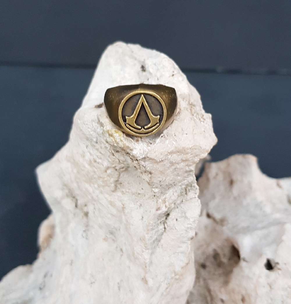 Anello dell'assassino - oro antichizzato - immagine 4