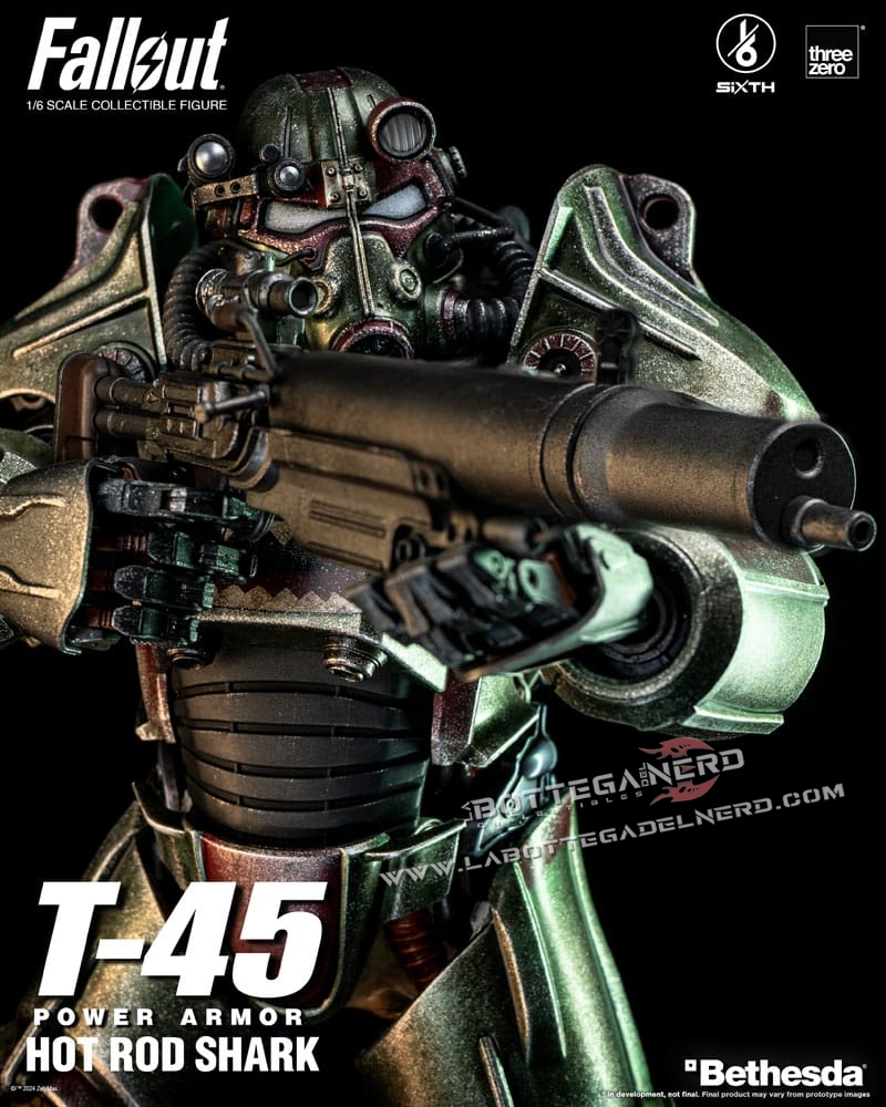 Fallout - Action Figure 1/6 T-45 Hot Rod Shark Power Armor 37cm - immagine 7