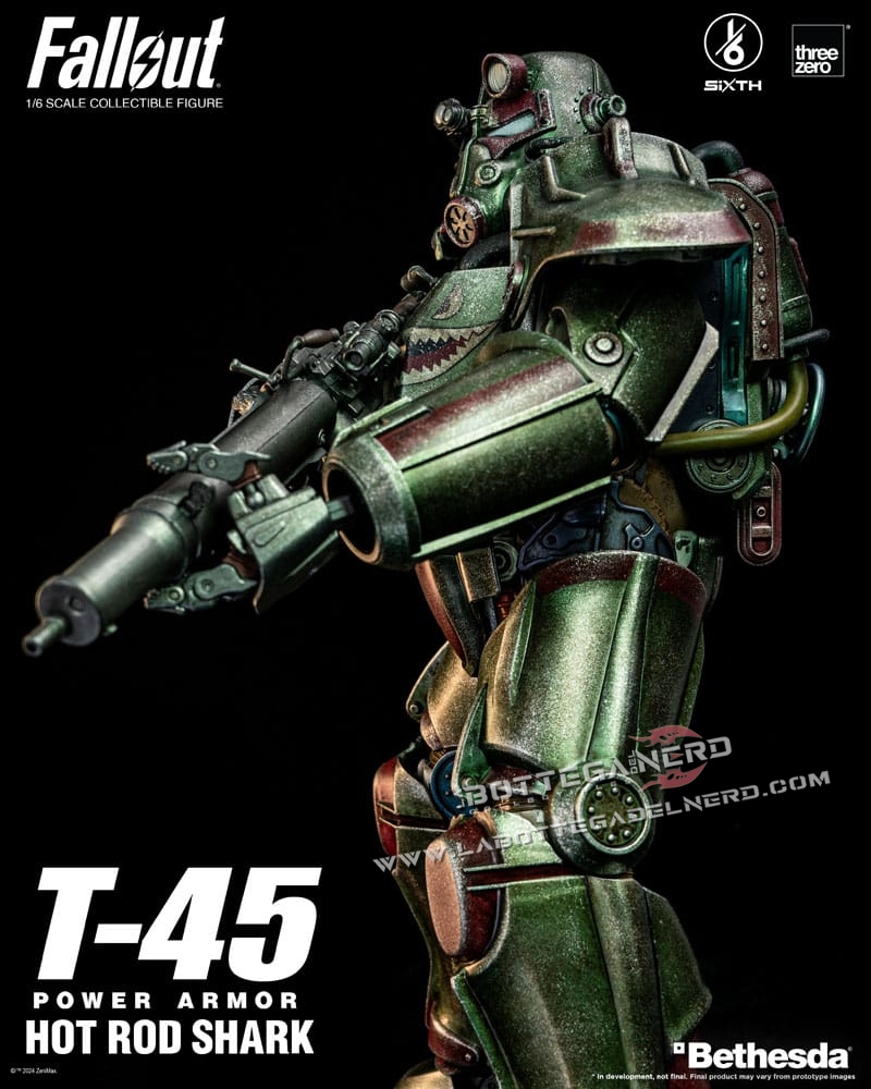 Fallout - Action Figure 1/6 T-45 Hot Rod Shark Power Armor 37cm - immagine 3