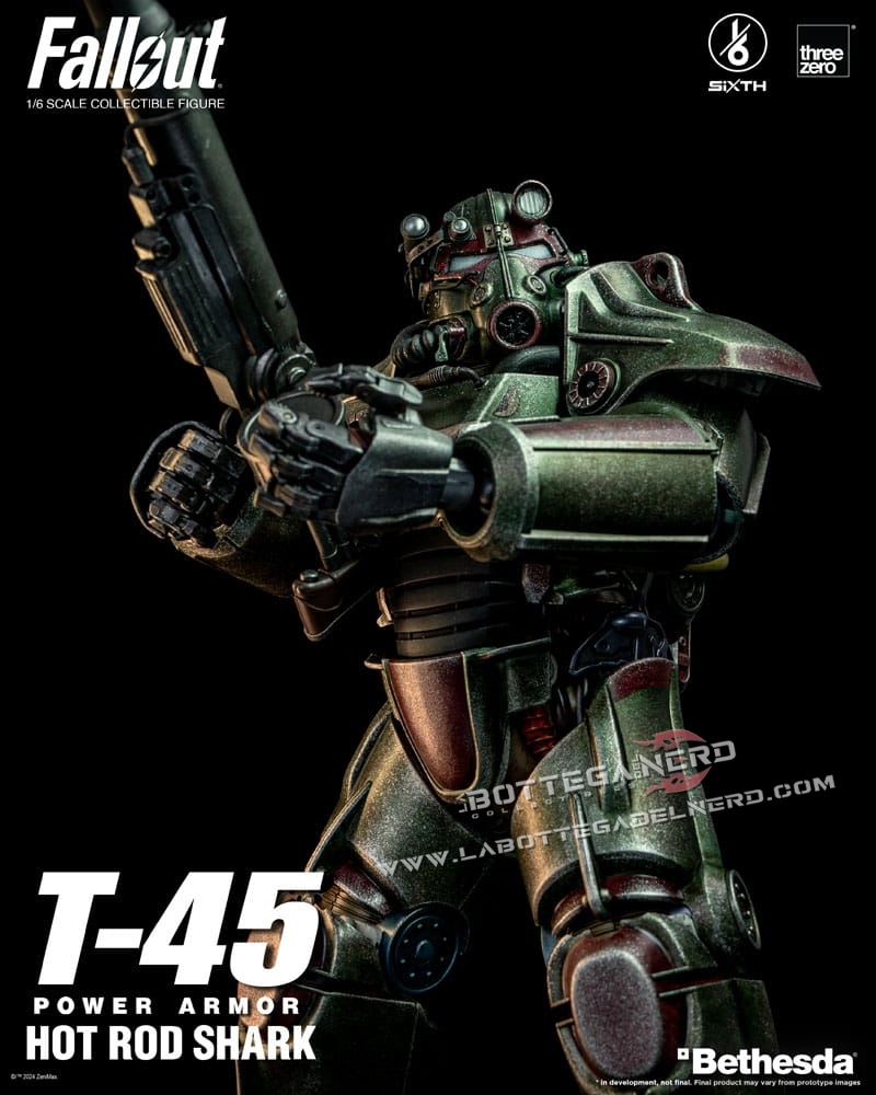 Fallout - Action Figure 1/6 T-45 Hot Rod Shark Power Armor 37cm - immagine 2