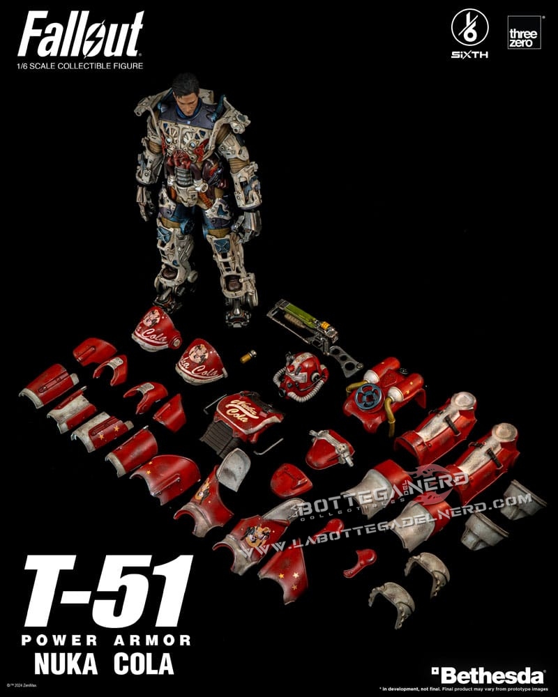 Fallout - Action Figure 1/6 T-51 Nuka Cola Power Armor 37cm - immagine 9