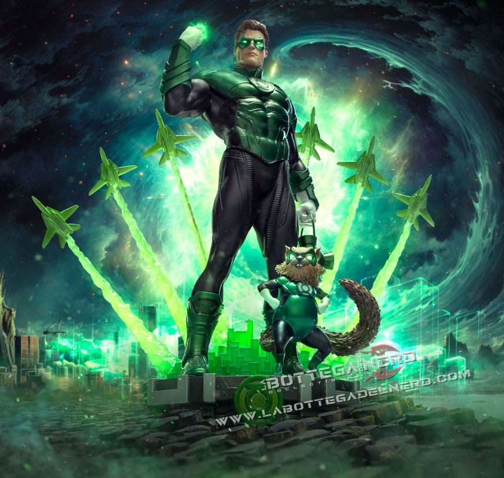 DC Comics - Deluxe Statue 1/10 Green Lantern Unleashed 24cm - immagine 8
