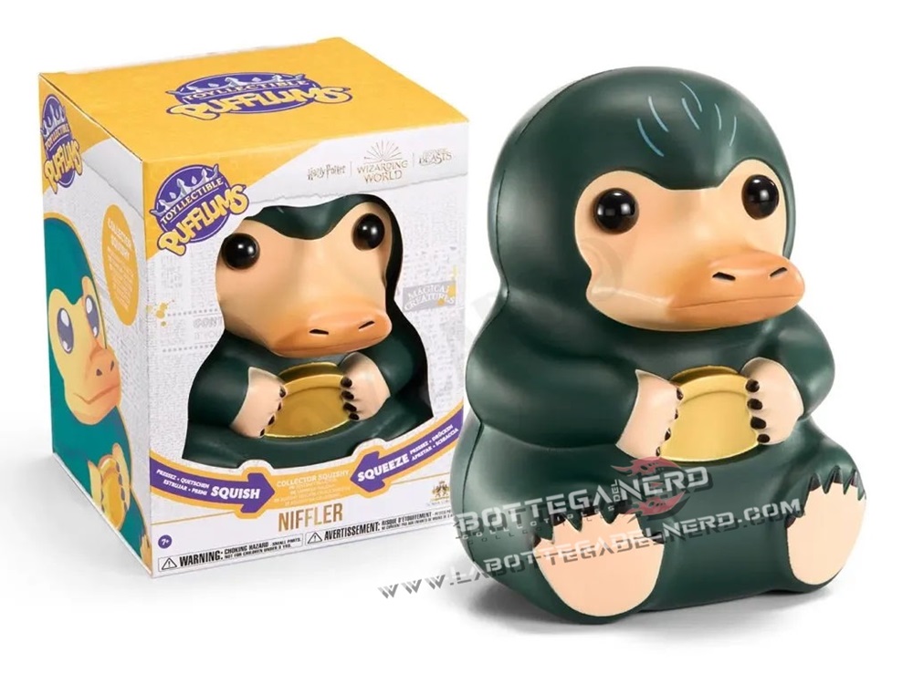 Animali fantastici - Squishy Pufflums Niffler (Snaso) 19cm - immagine 4